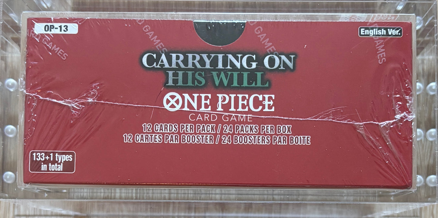 One Piece TCG Carrying on His Will Booster Box OP-13 back