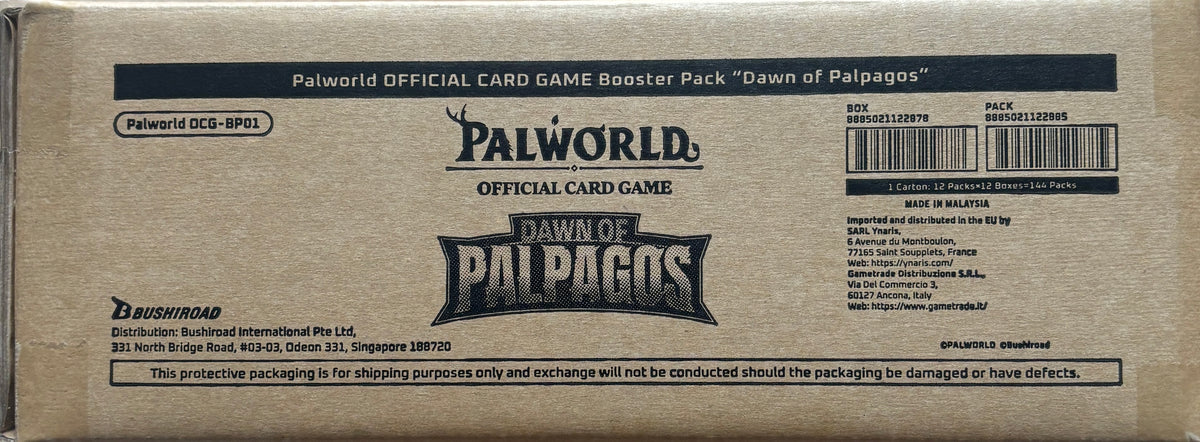 Palworld Dawn of Palpagos 1st Edition sealed case English back