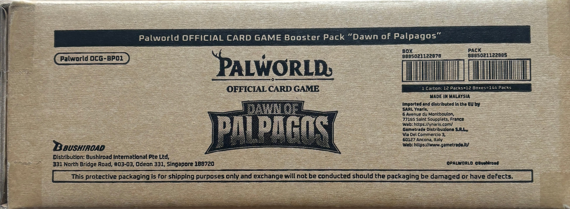 Palworld Dawn of Palpagos 1st Edition sealed case English back
