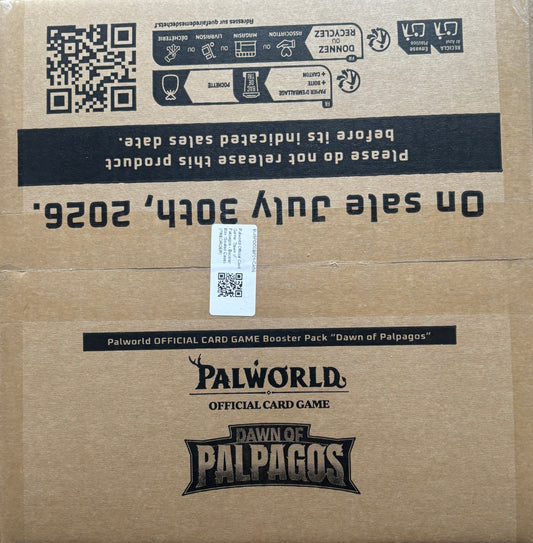 Palworld Dawn of Palpagos 1st Edition sealed case English front