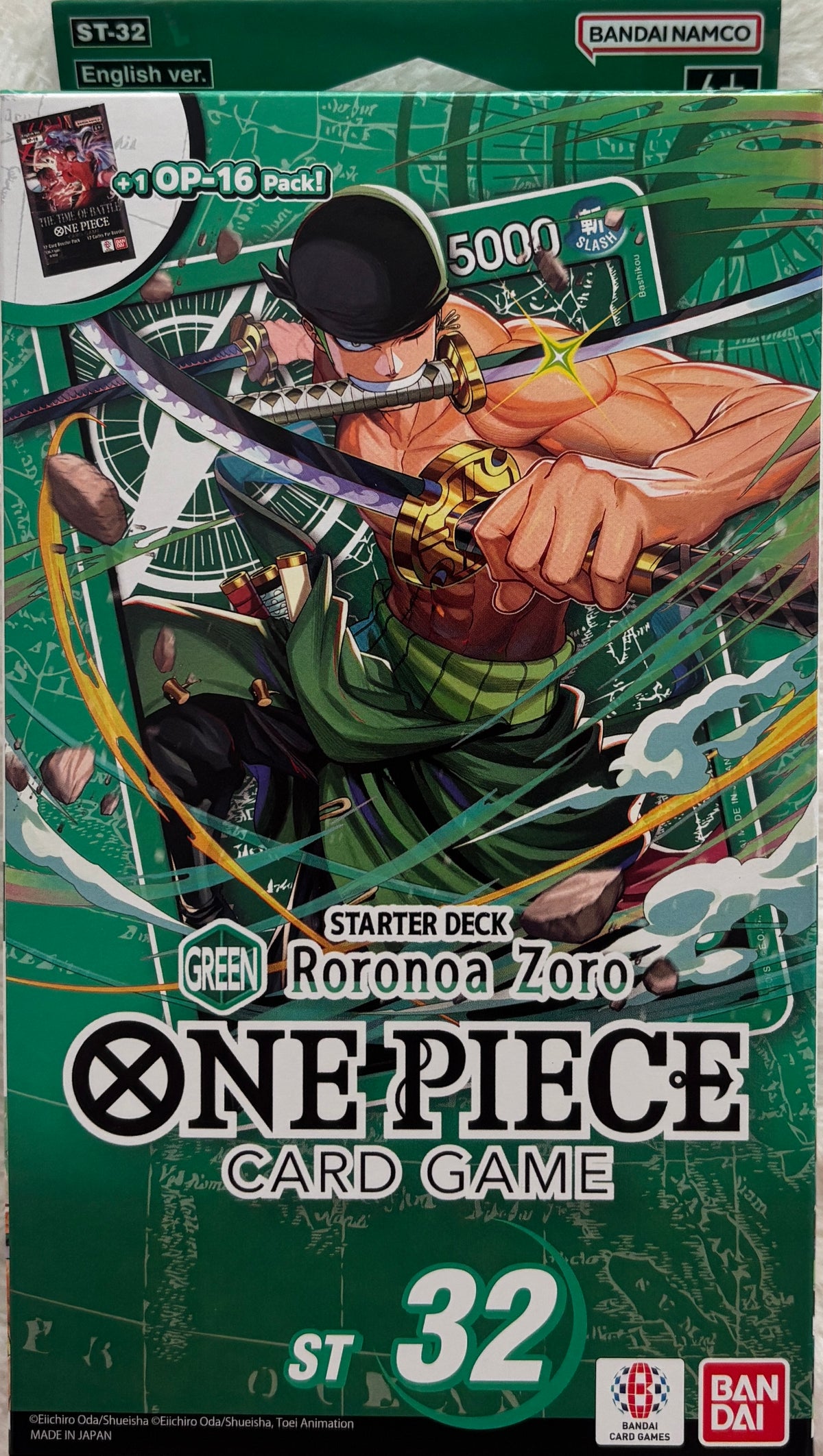 One Piece TCG Starter Deck ST-32 Roronoa Zoro Bandai front