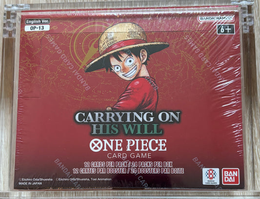 One Piece TCG Carrying on His Will Booster Box OP-13 front