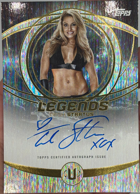 2025 Topps WWE Universe Trish Stratus Legends autograph card front